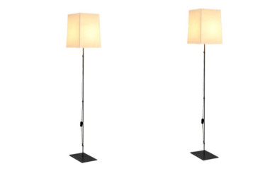 Christian Liaigre ,Paire de Lampe de Parquet "ACIER II"