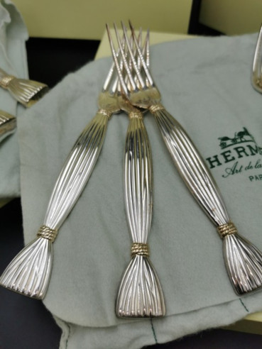 Hermès Paris : " Moisson " Ménagère...