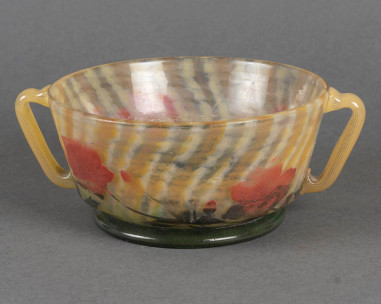 Circa 1905 -DAUM Nancy, Coupe en verre