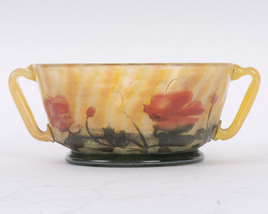 Circa 1905 -DAUM Nancy, Coupe en verre