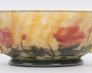 Circa 1905 -DAUM Nancy, Coupe en verre