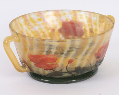 Circa 1905 -DAUM Nancy, Coupe en verre