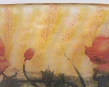 Circa 1905 -DAUM Nancy, Coupe en verre