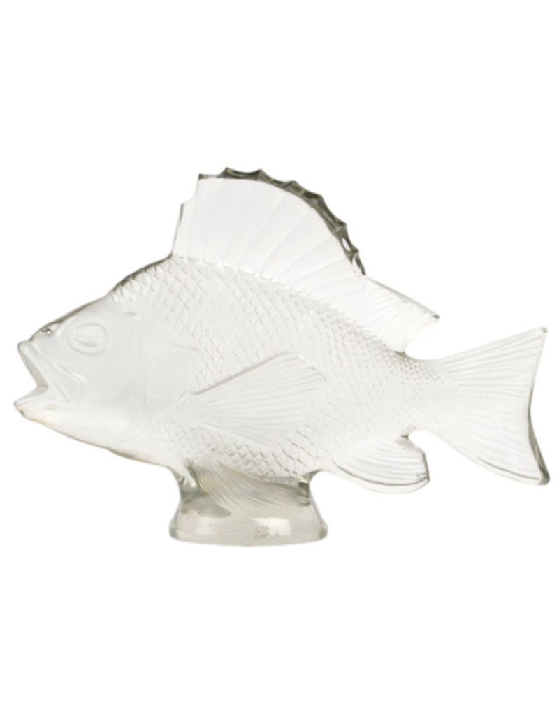 1922 - RENÉ LALIQUE   Motif décoratif “Gros poisson algues”