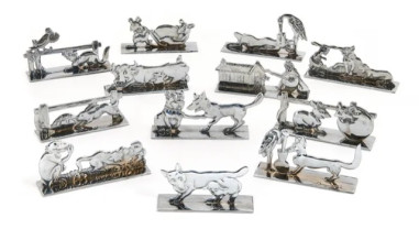 Benjamin RABIER, Set of Twelve Knife...