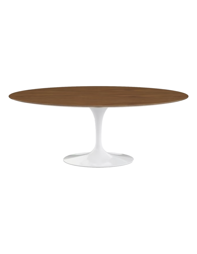 KNOLL & Eero Saarinen oval table "TULIP", 198x121cm Top "Walnut"