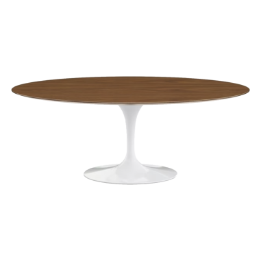 KNOLL & Eero Saarinen table ovale "TULIP", 198x121cm Plateau « Noyer »