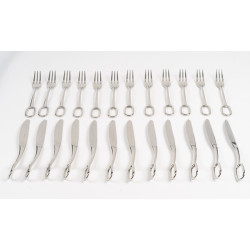 Hermes “Grand Attelage” 24-piece silver-plated tableware set