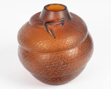1924 - René Lalique - Vase Serpent...