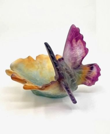 DAUM France, Butterfly Trinket Dish