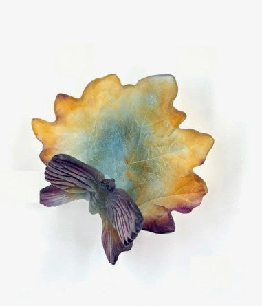 DAUM France, Butterfly Trinket Dish