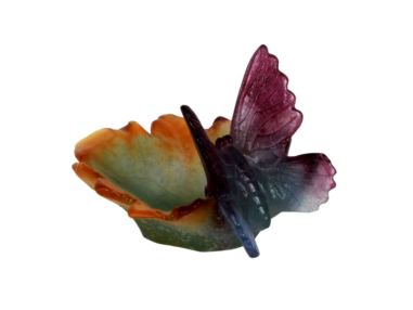 DAUM France, Butterfly Trinket Dish