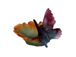 DAUM France, Butterfly Trinket Dish