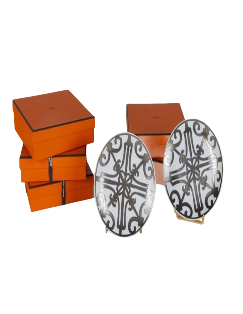 Hermès Paris "Balcon du Guadalquivir" 12 Bread Plates No. 6