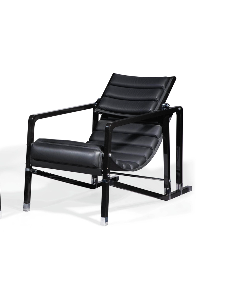 EILEEN GRAY designer & ECART INTERNATIONAL -Fauteuil " Transat" 1927