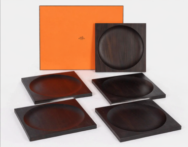 HERMES 5 plateaux bois