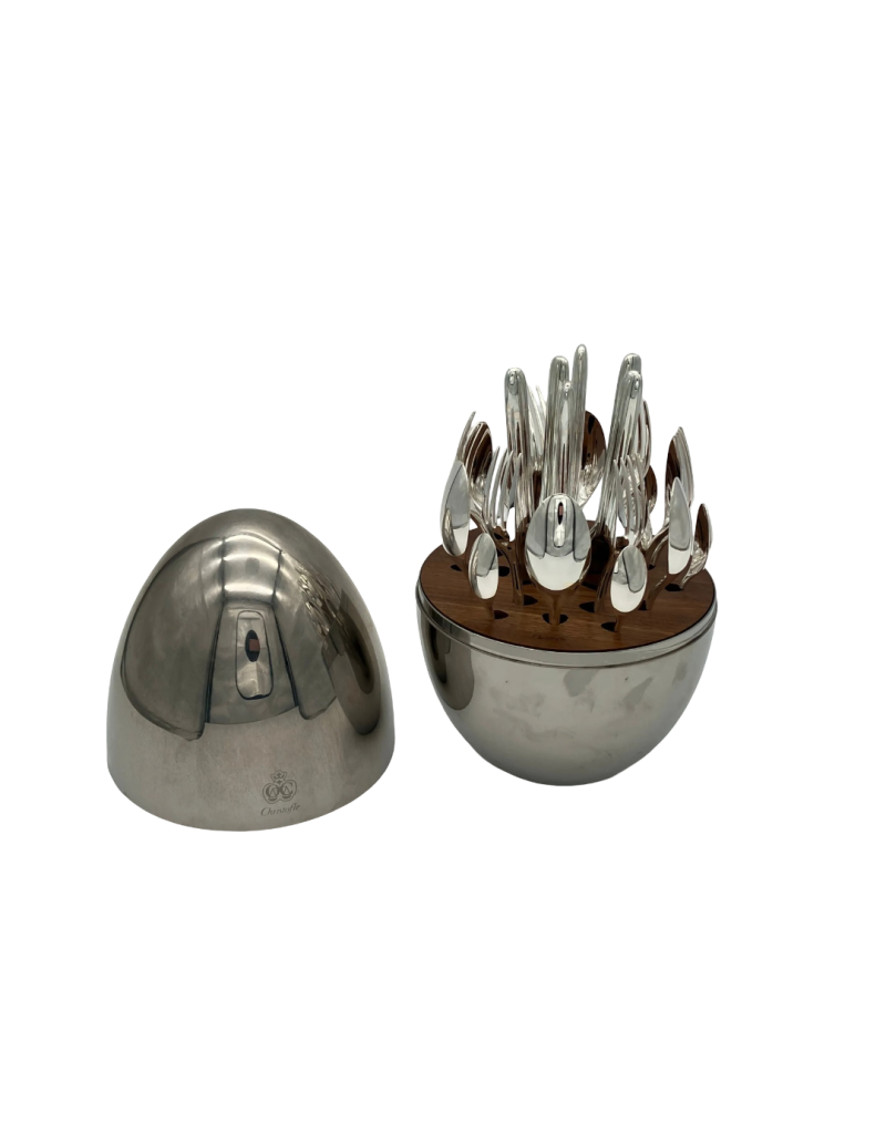 Christofle - Ménagère "Mood" - Métal argenté , 24 couverts dans écrin (6 personnes)