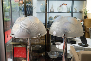 1921 -René Lalique -paire de Lampe...