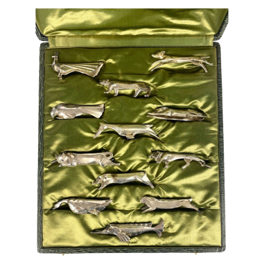 GALLIA Twelve knife holders "Animals"