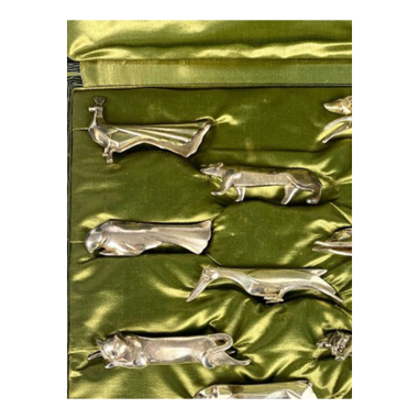 GALLIA Douze porte-couteaux "Animaux"