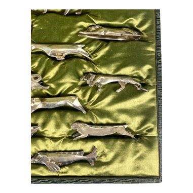 GALLIA Douze porte-couteaux "Animaux"