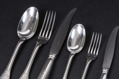 JEAN E. PUIFORCAT - 147-PIECE SILVER...