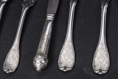 JEAN E. PUIFORCAT - 147-PIECE SILVER...