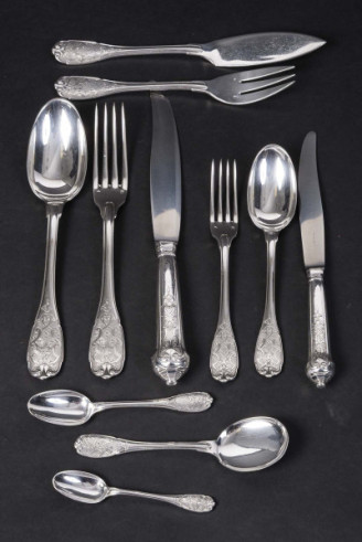 JEAN E. PUIFORCAT - 147-PIECE SILVER...