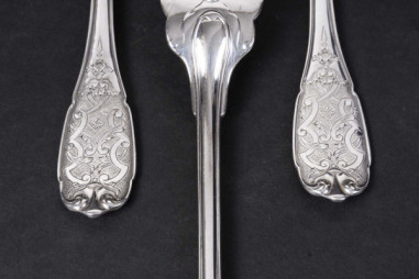 JEAN E. PUIFORCAT - 147-PIECE SILVER...
