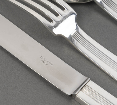 JEAN TETARD – 132-PIECE SOLID SILVER...