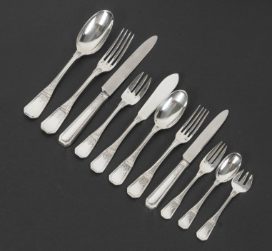 JEAN TETARD – C. CHRISTOFLE 144-PIECE...