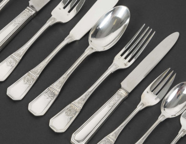 JEAN TETARD – C. CHRISTOFLE 144-PIECE...