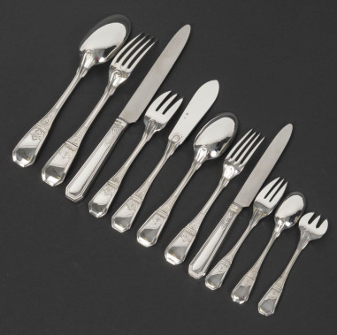 JEAN TETARD – C. CHRISTOFLE 144-PIECE...