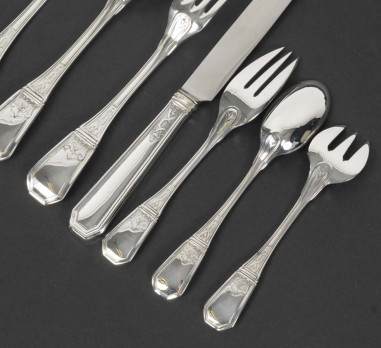 JEAN TETARD – C. CHRISTOFLE 144-PIECE...
