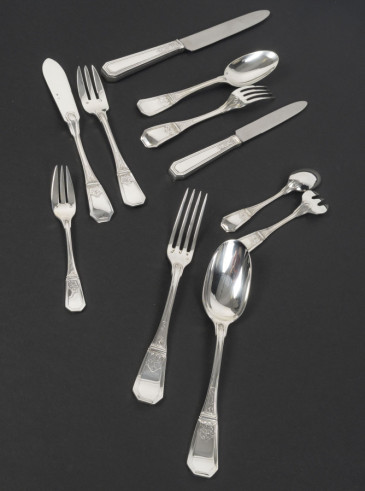 JEAN TETARD – C. CHRISTOFLE 144-PIECE...