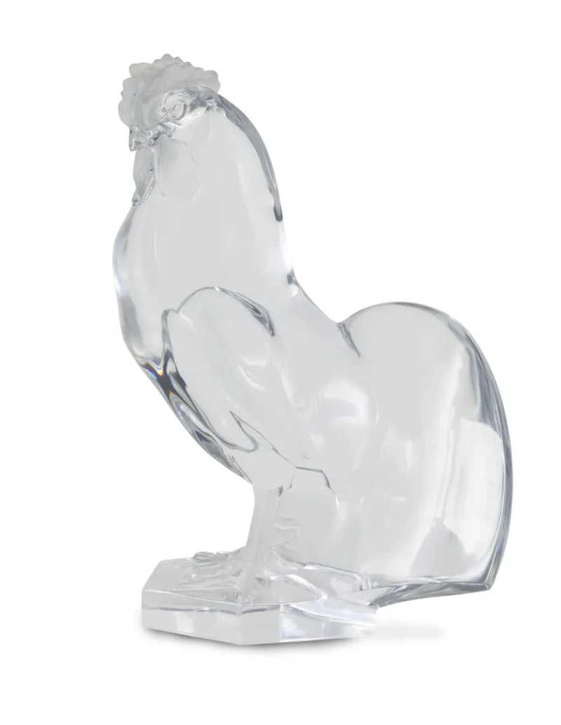 MAISON LALIQUE Marc LALIQUE (1900-1977) Important Coq en cristal