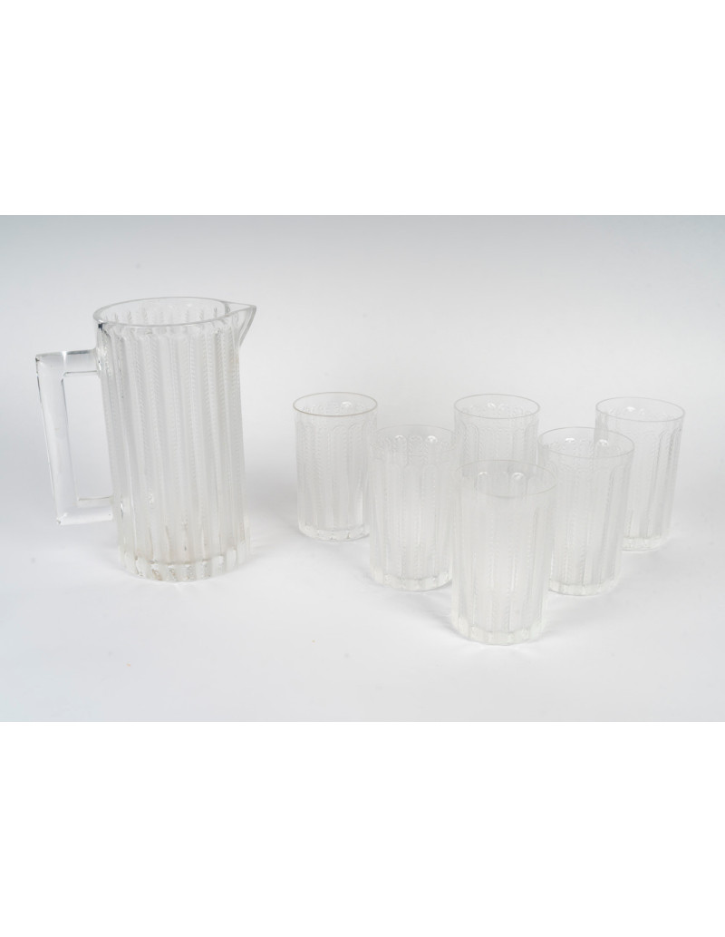 Lalique Crystal House – Jaffa Orangeade Set, 7 Pieces