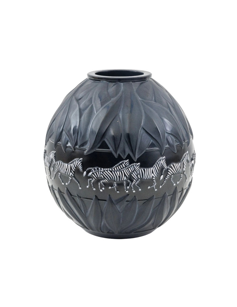 1991 – Marie-Claude Lalique – "Tanzania" Zebra Vase