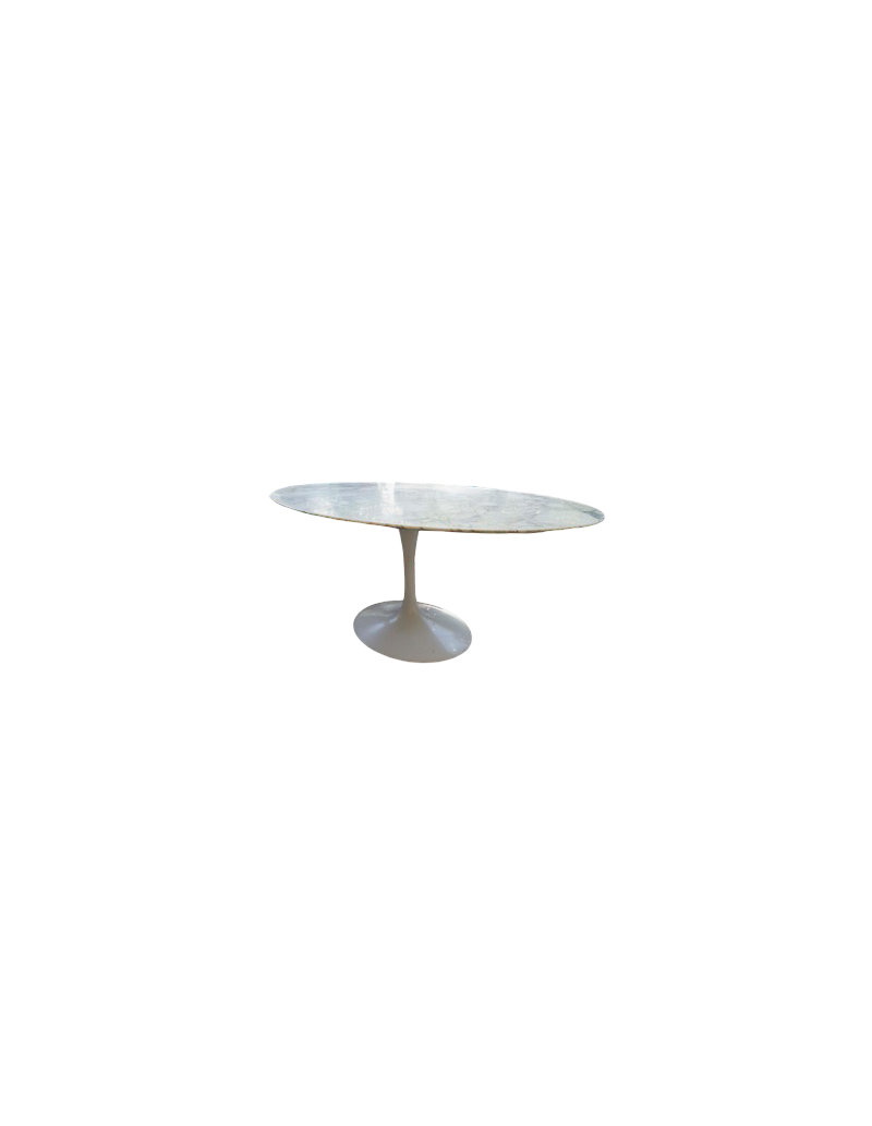 Eero Saarinen (1910‑1961) – Knoll : Table ovale 198 cm, Calacatta, circa 2000