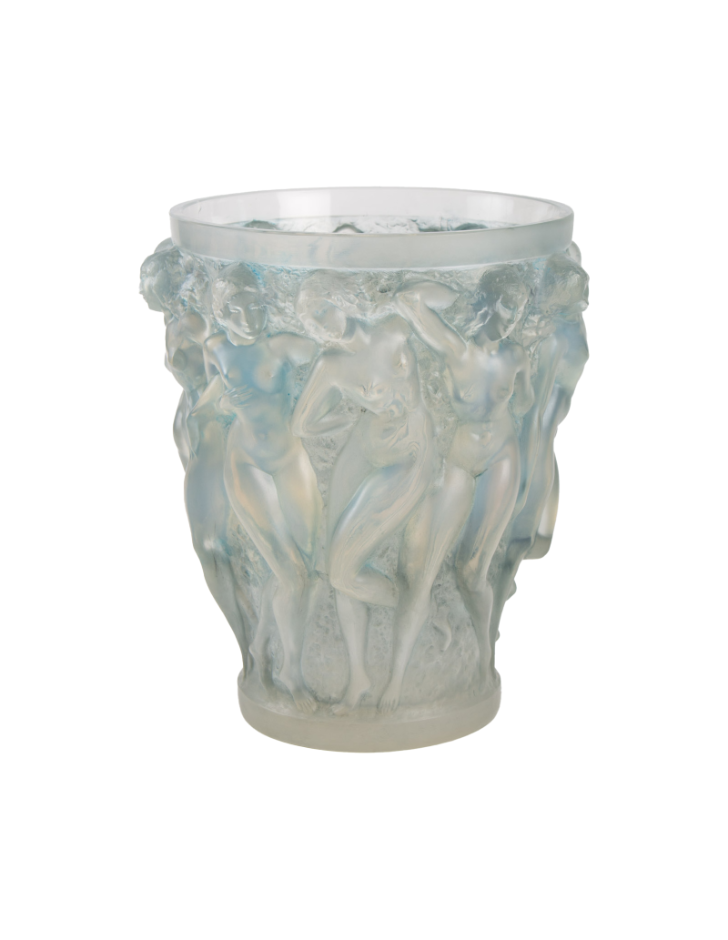 RENE LALIQUE (1860-1945) “Bacchantes” Opalescent Vase