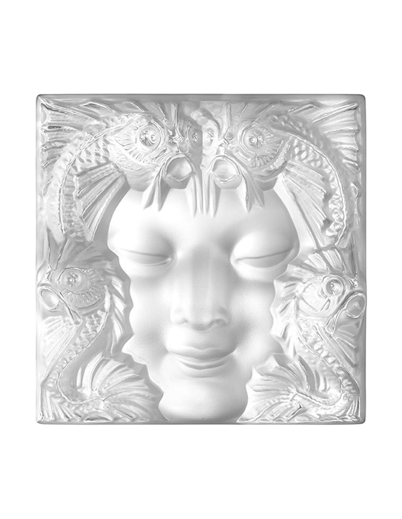 Lalique France : "Woman's mask" Decorative pattern