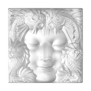 Lalique France : "Woman's mask" Decorative pattern