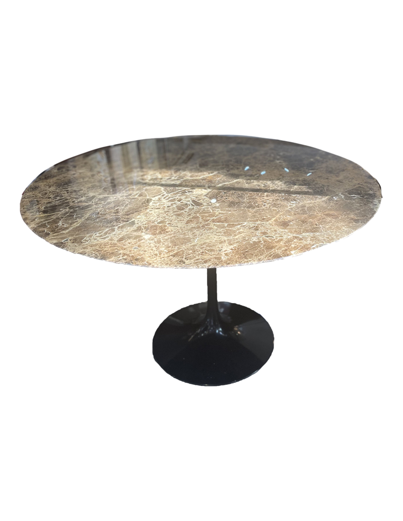 E.SAARINEN & KNOLL : Marble Table "Emperador"