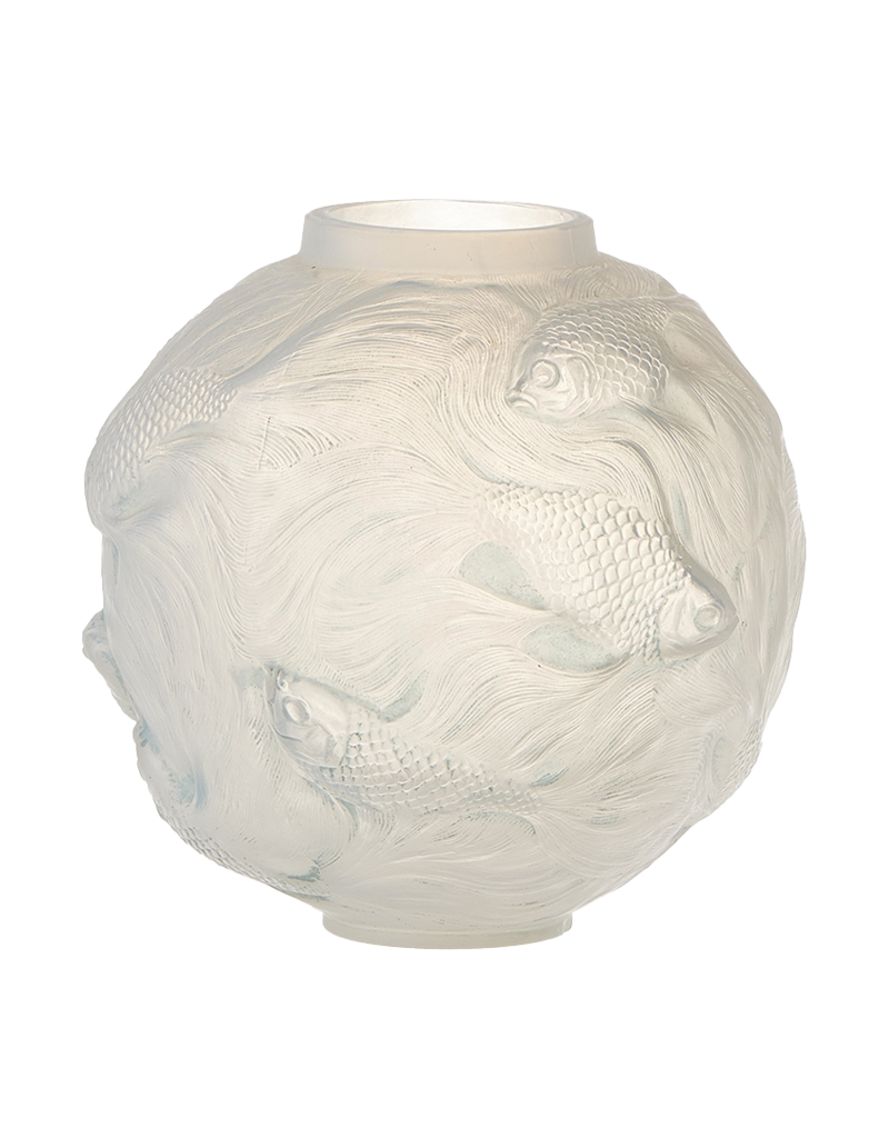 René lalique : Vase "Formose" opalescent glass