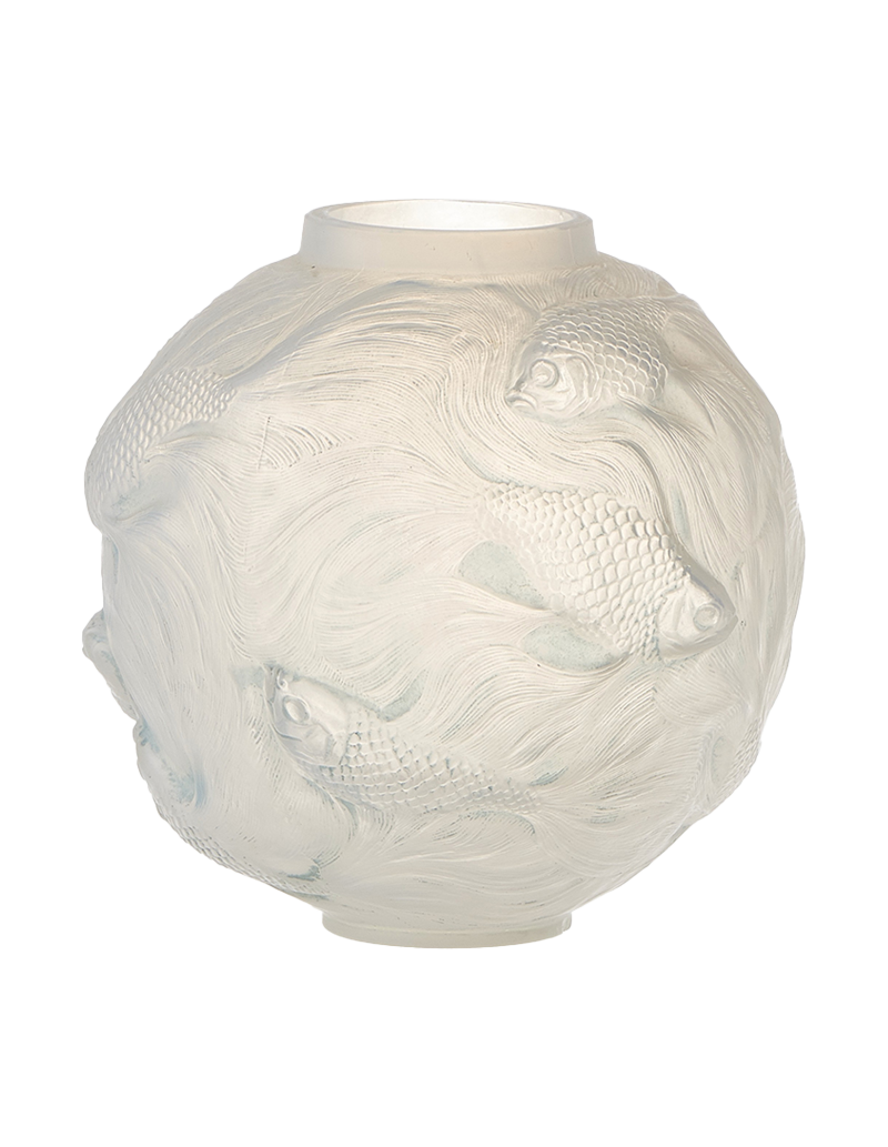 René lalique : Vase "Formose" verre opalescent