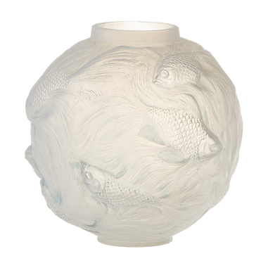 René lalique : Vase "Formose" opalescent glass