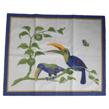 Hermès, 2 sets de table « Toucans »