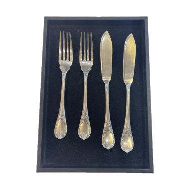 Christofle : "Marly" 12 silver-plated...