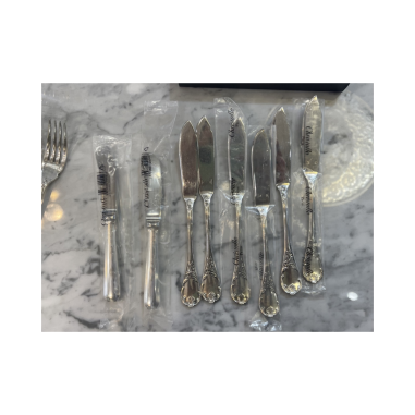 Christofle : "Marly" 12 silver-plated...