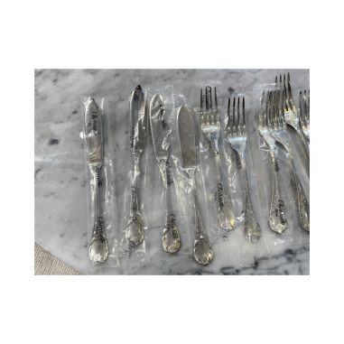 Christofle : "Marly" 12 silver-plated...